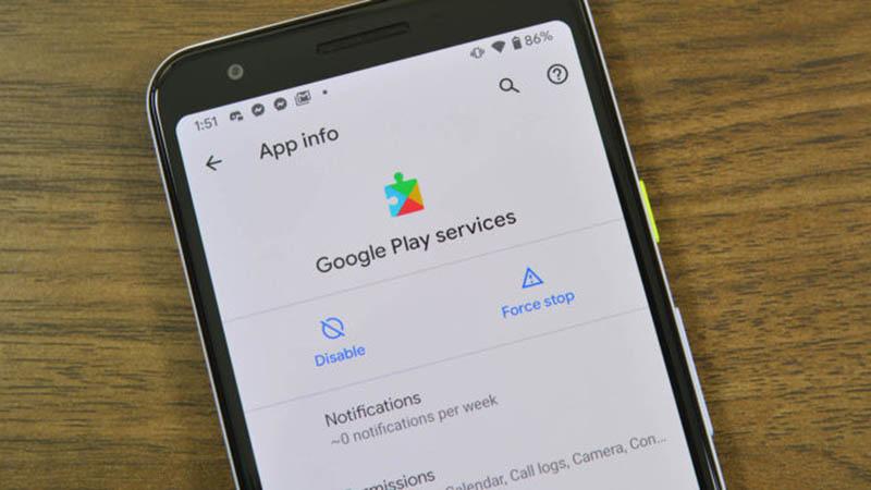 Khi tắt dịch vụ Google Play có thể ứng dụng bị lỗi không sử dụng được