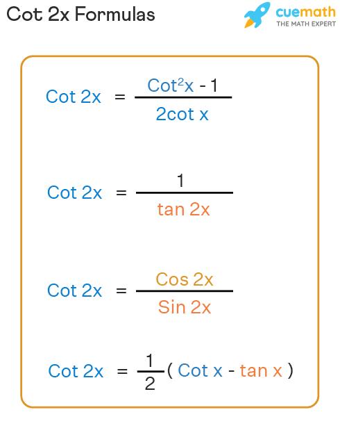 cot2x formula