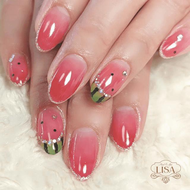 25+ Mẫu nail dưa hấu đẹp kiểu mới xinh xắn cho chị em