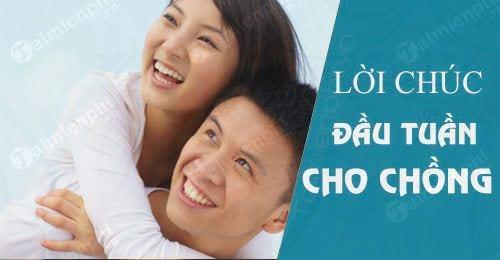 Lời chúc đầu tuần tới chồng yêu