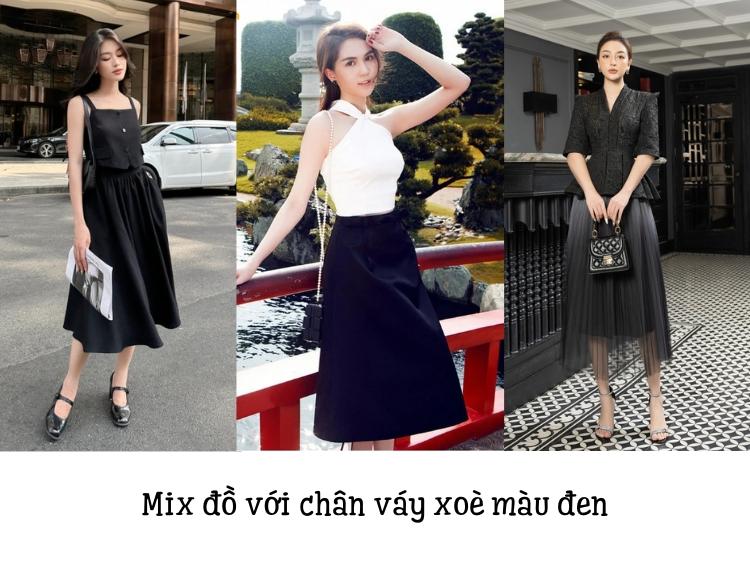 Vì sao chân váy xòe màu đen lại được yêu thích đến vậy?