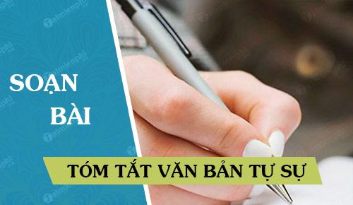 Soạn bài Tóm tắt văn bản tự sự