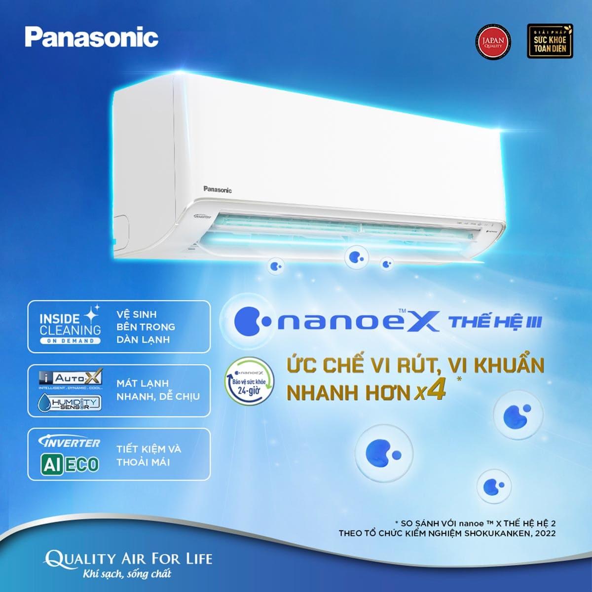 Máy lạnh, điều hòa Panasonic Inverter giá rẻ, trả góp 0%