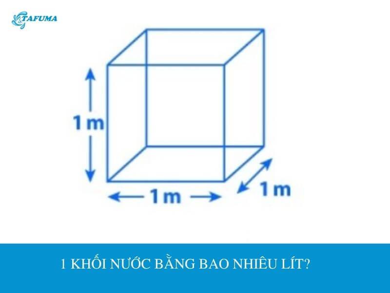 1 khối nước bằng bao nhiêu lít