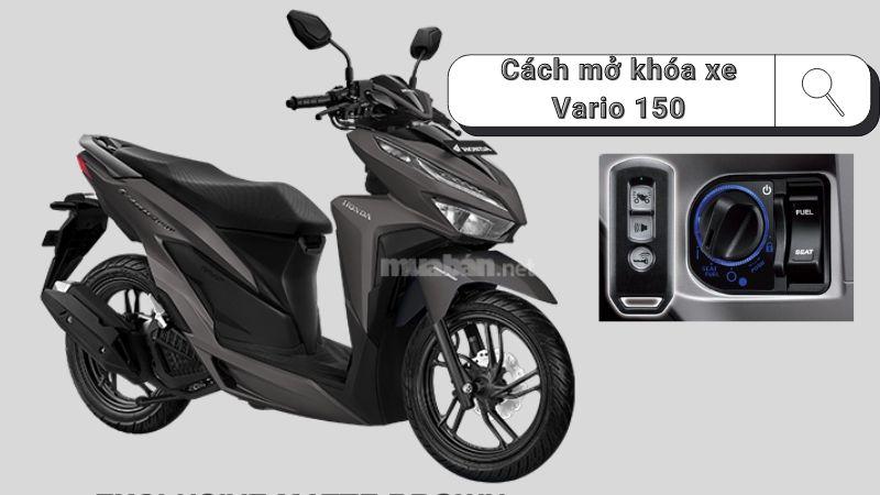 Cách mở khóa xe Vario 150 bằng Smartkey nhanh chóng