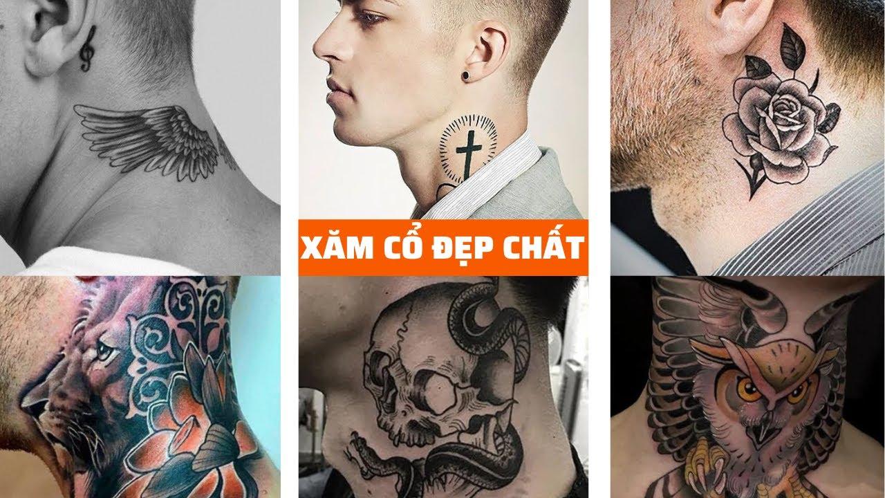 Hình xăm ở cổ nam đẹp cực ngầu, chất