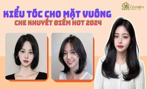 kiểu tóc cho mặt vuông