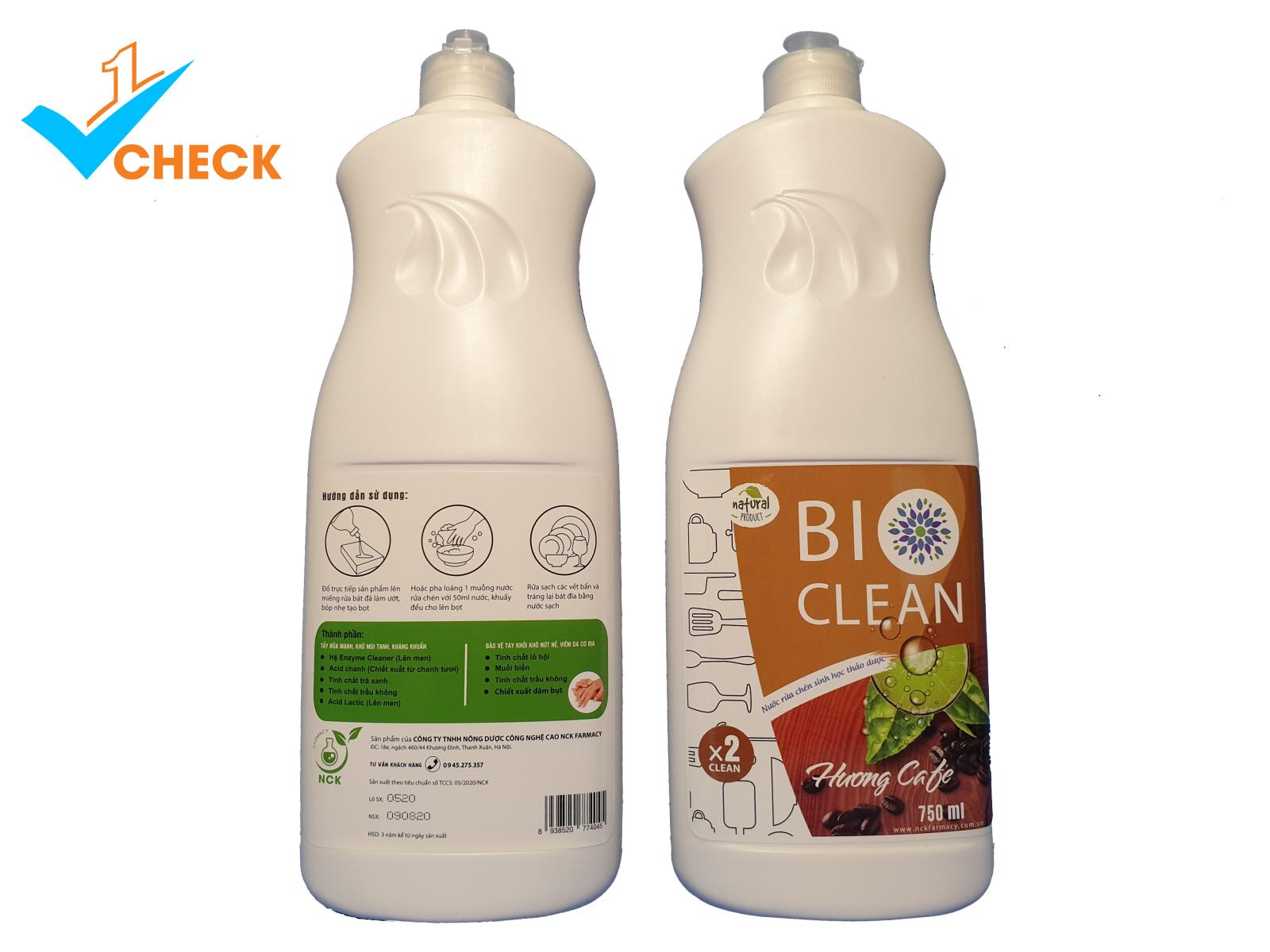 Nước rửa chén sinh học thảo dược hương cà phê BioClean X2