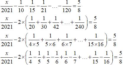 Các bài toán tìm x có lời giải - Toán lớp 5