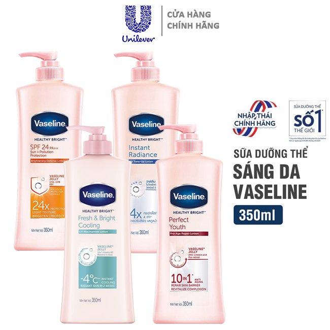 Sữa dưỡng thể Vaseline trắng da thế hệ mới