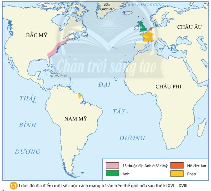 Lịch sử 8 Bài 1: Các cuộc cách mạng tư sản ở châu Âu và Bắc Mỹ