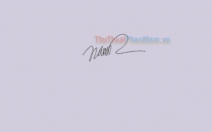 Chữ ký tên Nam - Những mẫu chữ kí đẹp và độc đáo