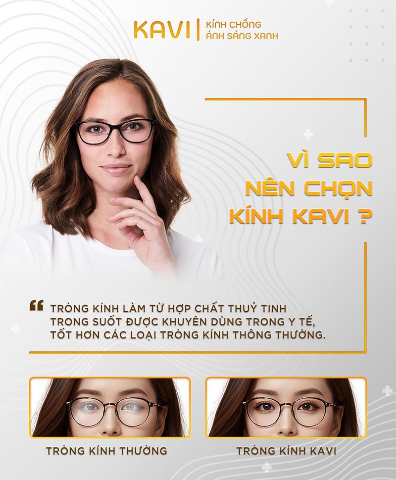 Kính KV030 - Kính Chống Ánh Sáng Xanh Bảo Vệ Mắt Gọng Nhựa Dẻo TR90