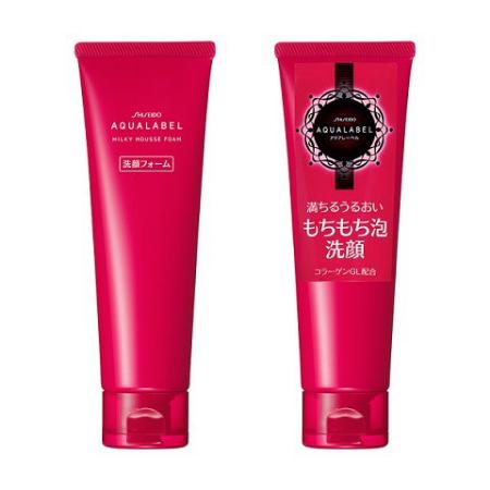 Sữa rửa mặt Shiseido Aqualabel - Đỏ và Xanh