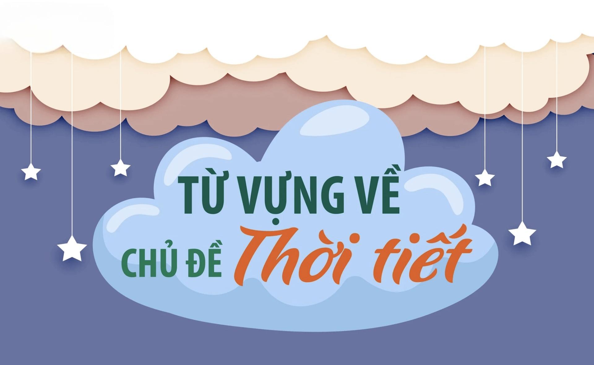 Từ vựng và mẫu hội thoại về Thời tiết hay nhất không thể bỏ qua!