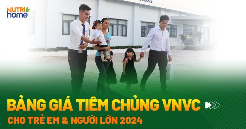 bảng giá tiêm chủng VNVC