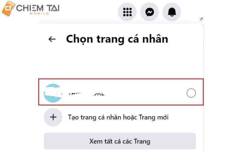 Chọn trang Facebook mà bạn muốn xóa để thực hiện