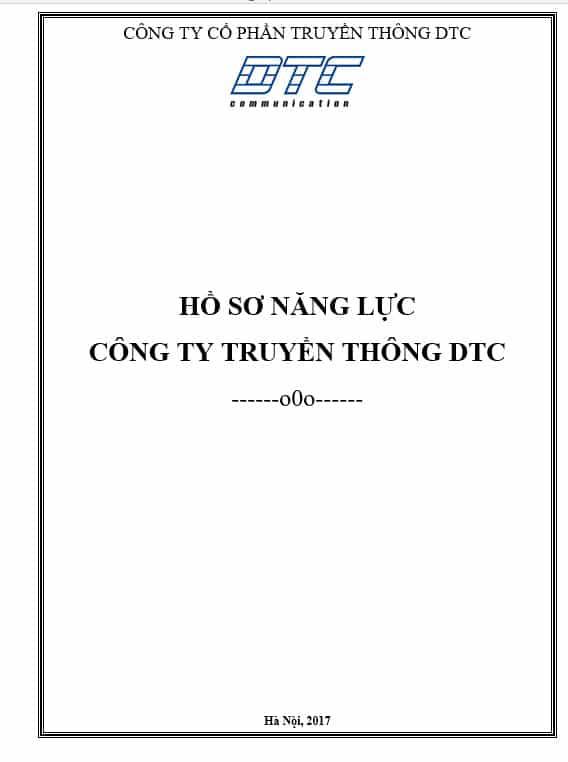 Mẫu hồ sơ năng lực đẹp file word