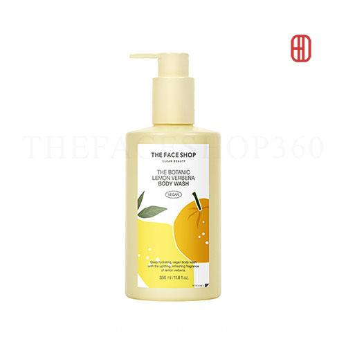 Sữa Tắm dưỡng ẩm trắng da The Botanic Lemon Verbena Body Wash 350ml The Face Shop