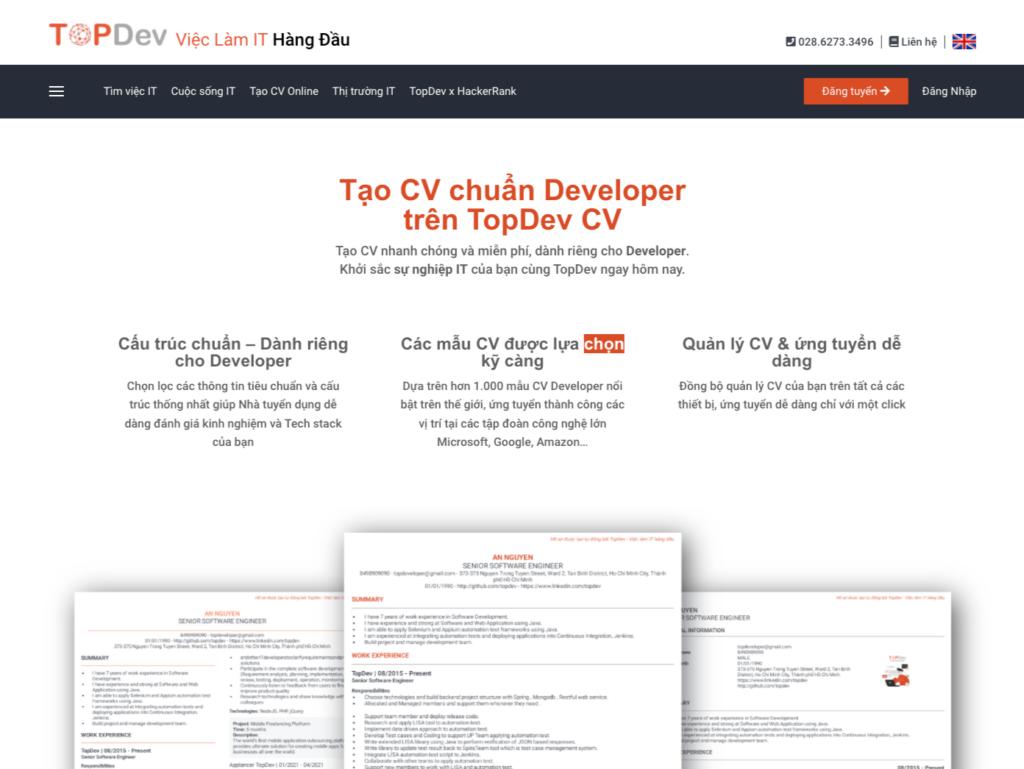 TopDev CV IT