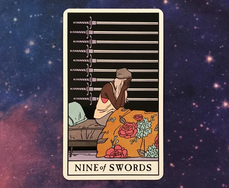 ý nghĩa lá bài nine of swords trong tarot