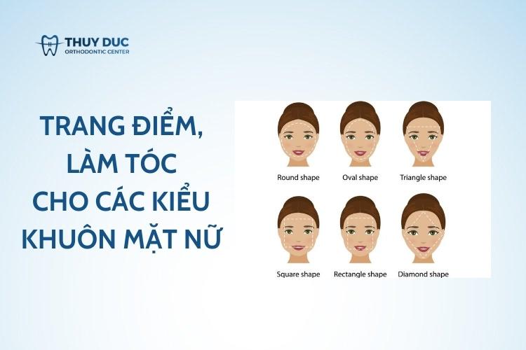 Các kiểu khuôn mặt nữ và cách trang điểm, làm tóc phù hợp 1