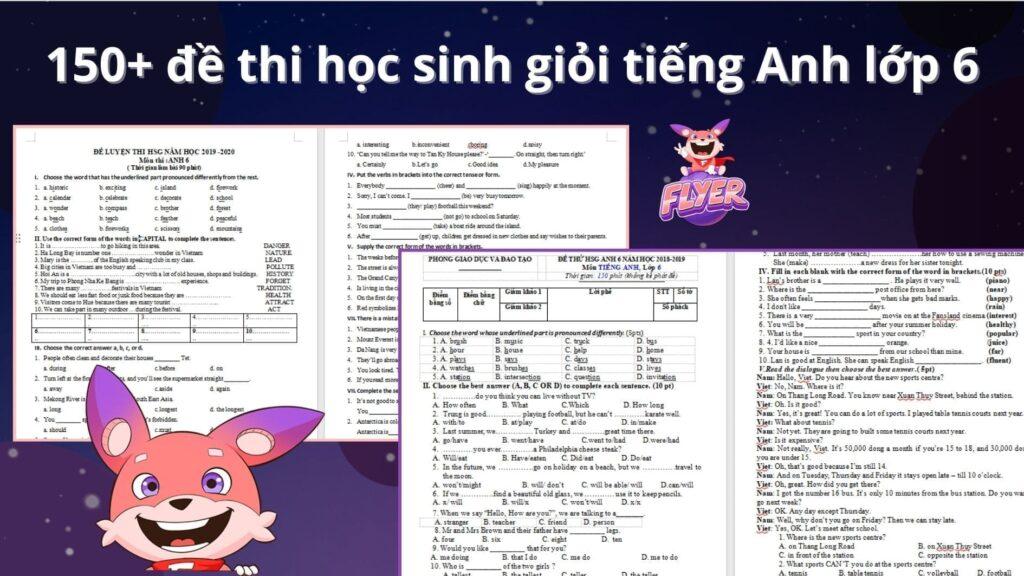 đề thi học sinh giỏi tiếng Anh lớp 6