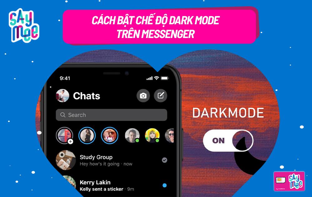 Cách bật chế độ Dark Mode Messenger