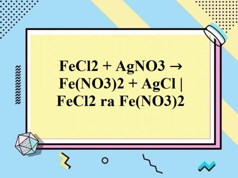 FeCl2 ra Fe(NO3)2