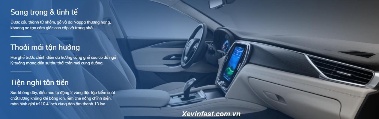 nội thất vinfast lux a2.0