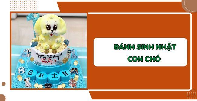 Mẫu bánh sinh nhật con chó