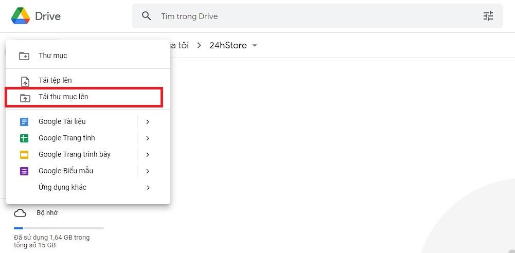 Cách up file lên Google Drive