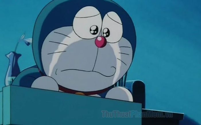 Những hình ảnh Doremon khóc, buồn mang vẻ đẹp sâu lắng và đầy cảm xúc