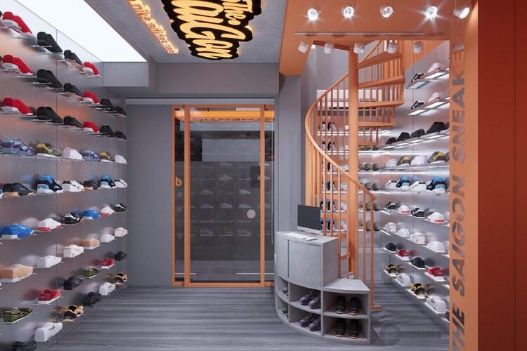 Thiết kế shop giày Pendecor
