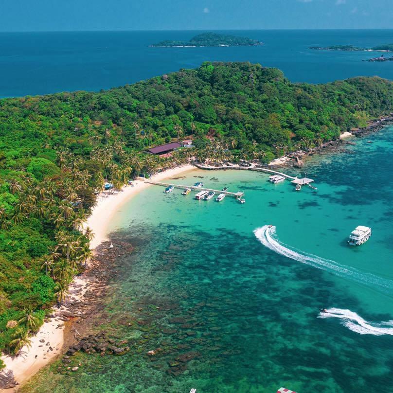 Tour 4 đảo + Cáp trep Hòn Thơm Phú Quốc