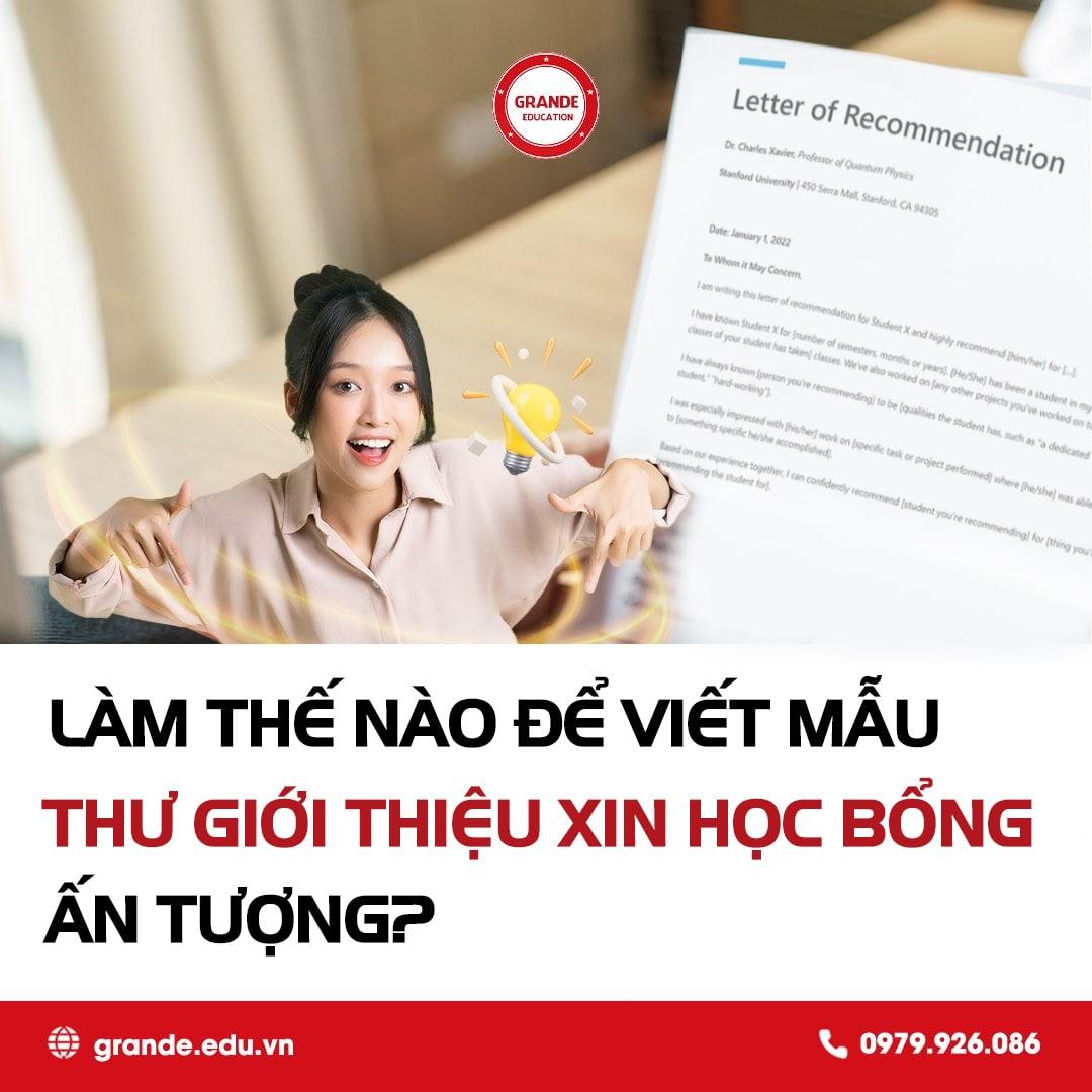 Top #5 Mẫu thư giới thiệu xin học bổng (Anh – Việt) CHẤT LƯỢNG