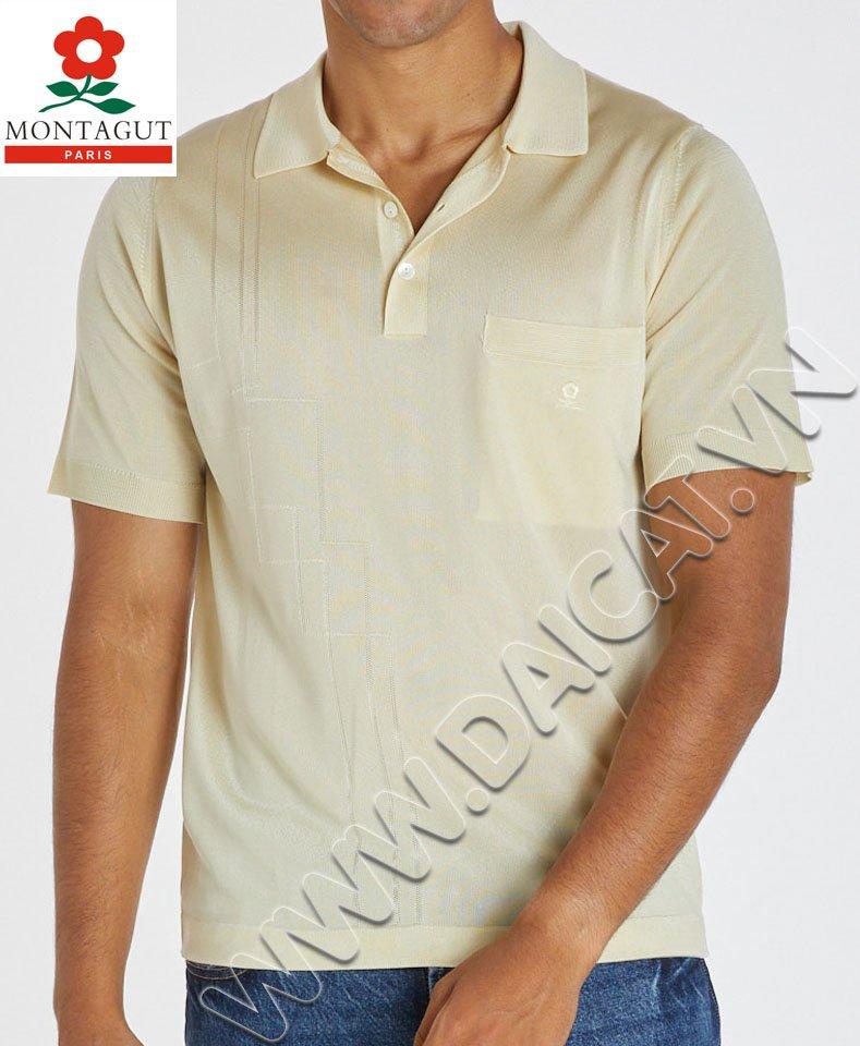 Áo MONTAGUT Pháp Ngắn Tay Có Túi
