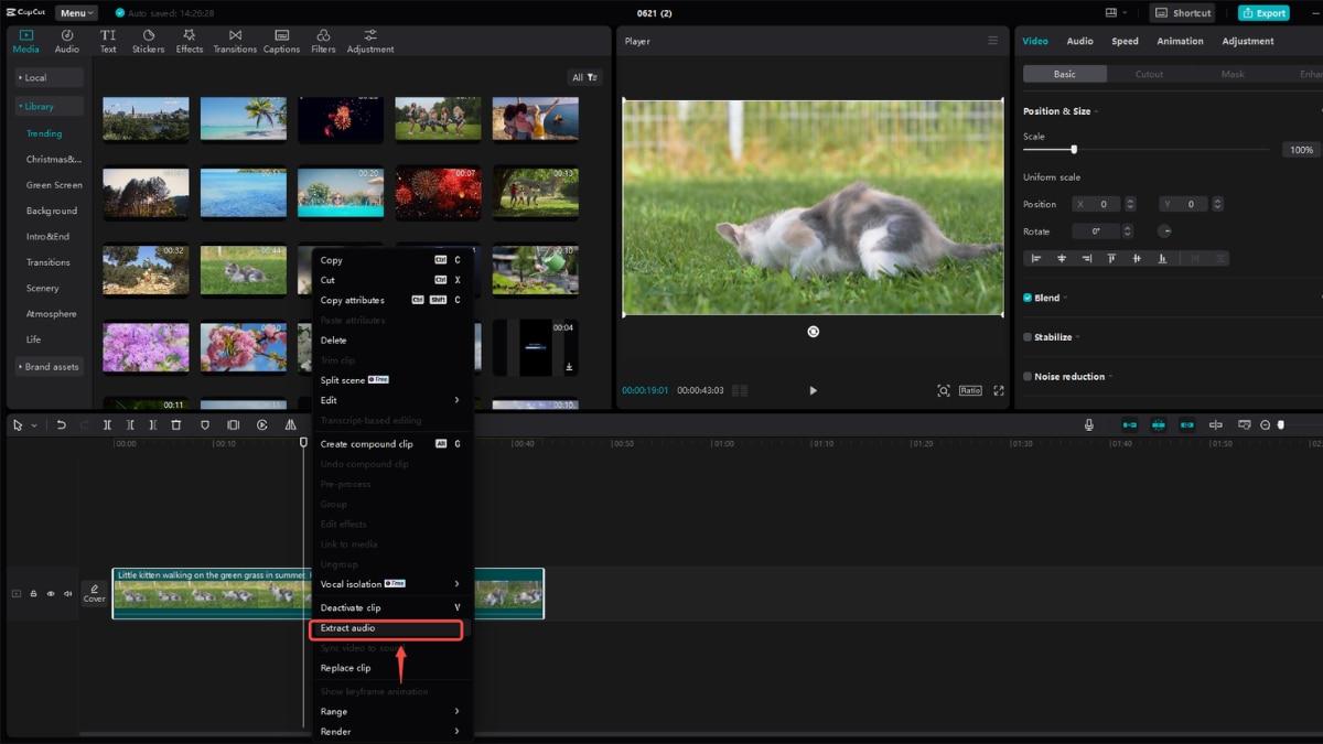 Tách âm thanh trong CapCut PC dễ hay khó?