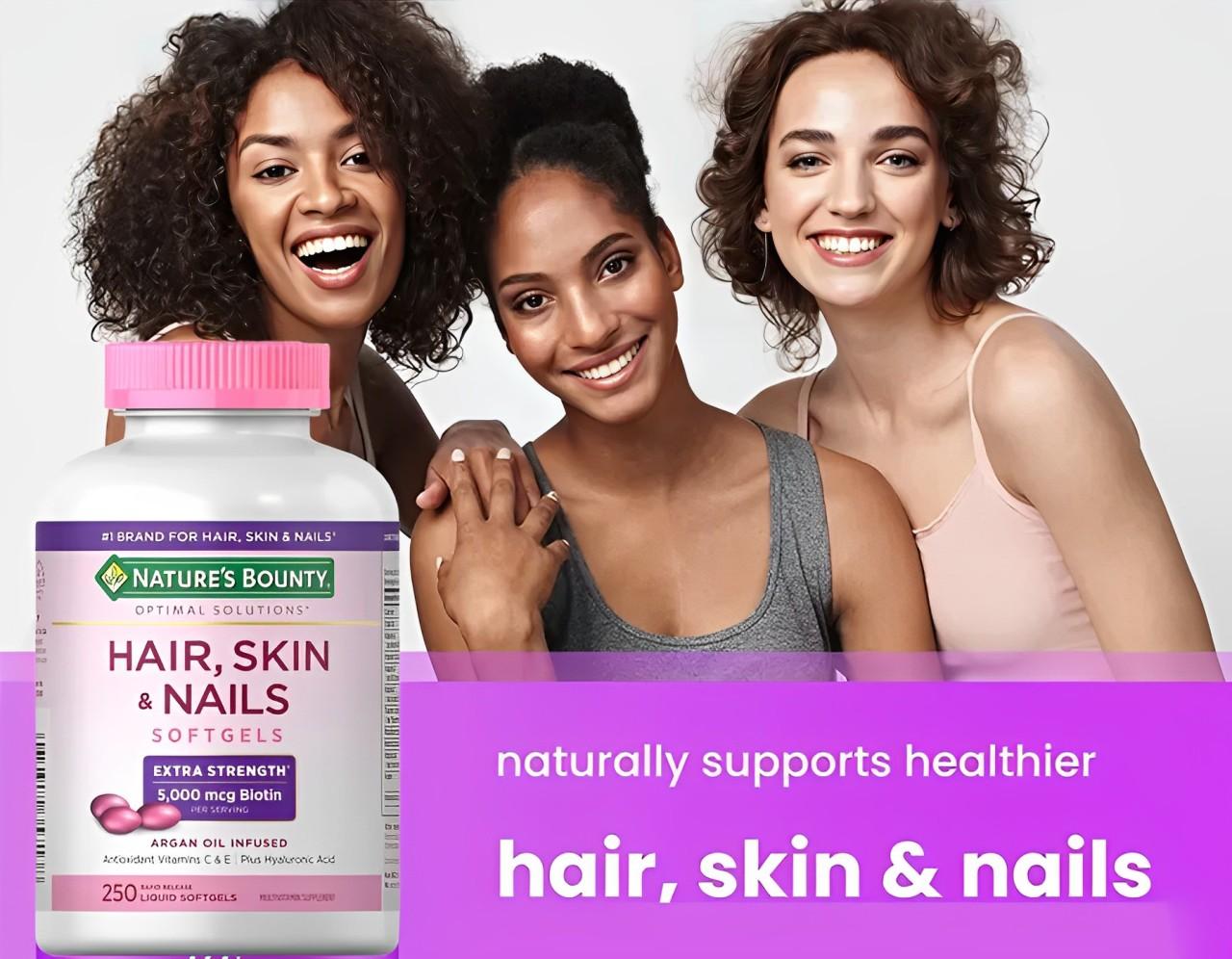 Viên uống đẹp da tóc móng Nature’s Bounty Hair Skin Nail Mỹ
