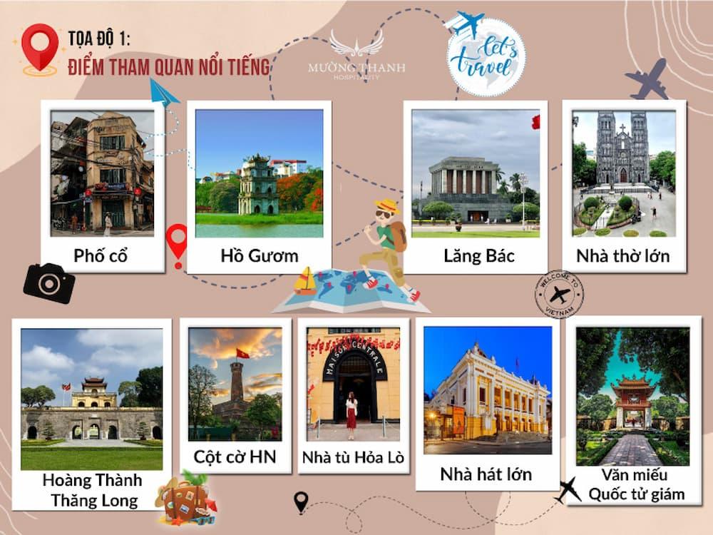 Bản đồ du lịch Hà Nội: Tất tần tật địa điểm tham quan, vui chơi, check-in đẹp!