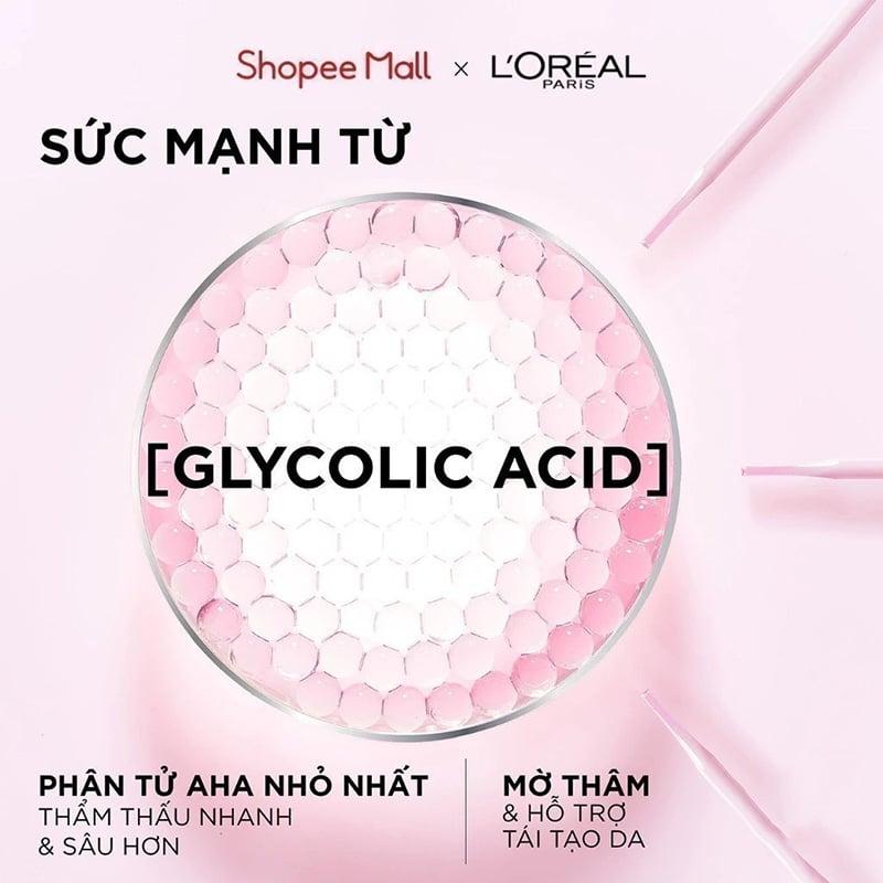 Kem Dưỡng Ban Ngày Hỗ Trợ Mờ Thâm Nám L'Oreal Glycolic Bright Glowing Cream Day