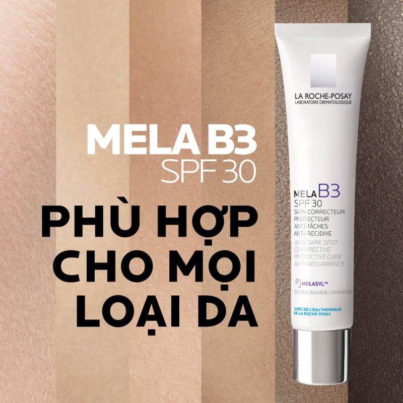 Kem Dưỡng La Roche-Posay Hỗ Trợ Làm Trắng Da, Giảm Thâm Nám Mela B3 Cream 40ml