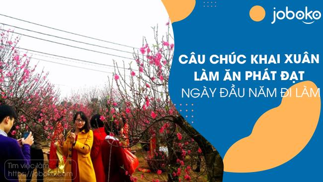 Câu chúc khai xuân làm ăn phát đạt ngày đầu năm đi làm