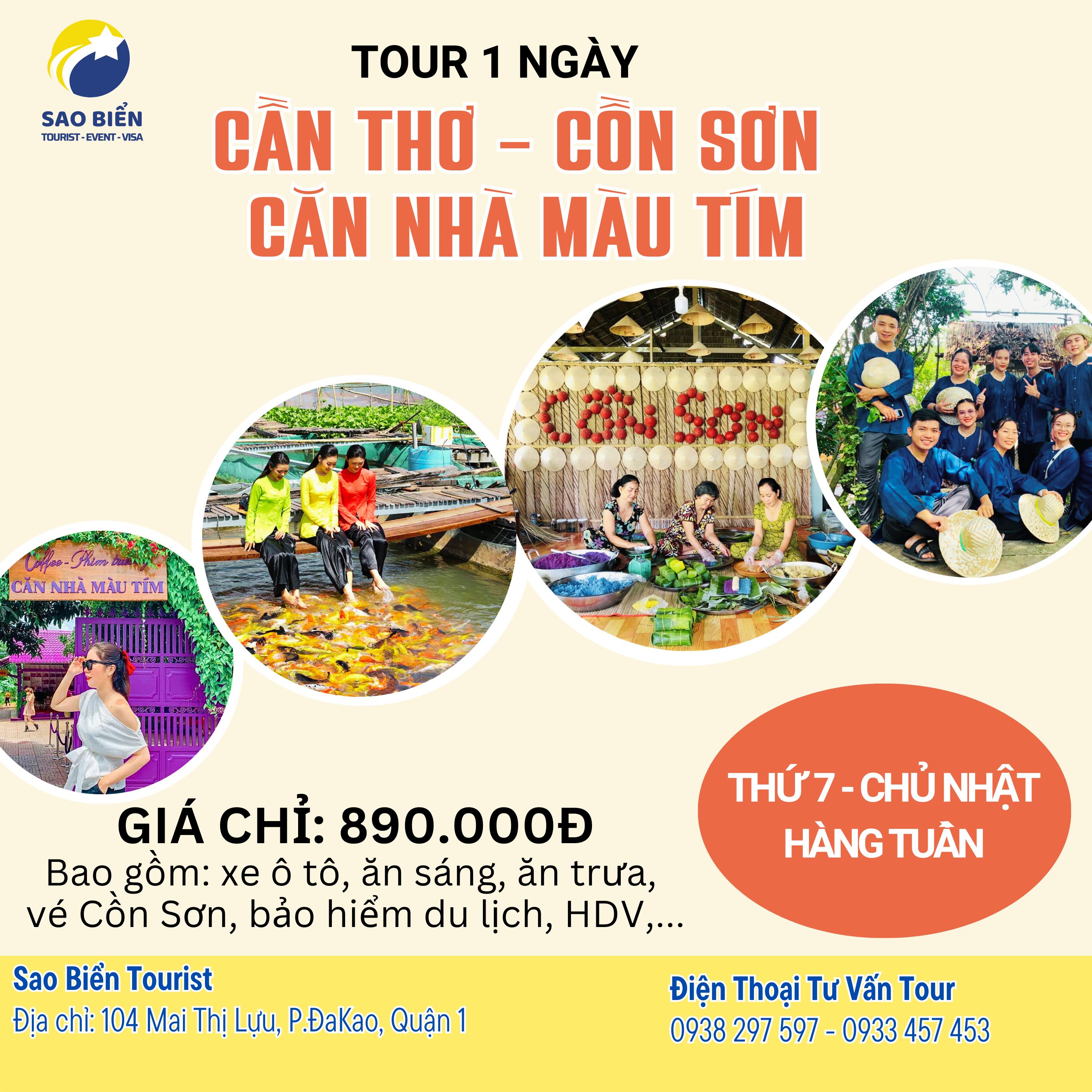 Cần Thơ – Cồn Sơn – Căn Nhà Màu Tím