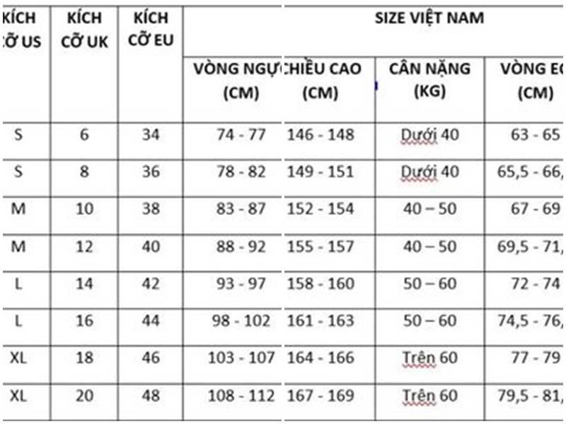 Cách chọn size quần áo cho nữ 60kg chuẩn xác nhanh nhất 2023