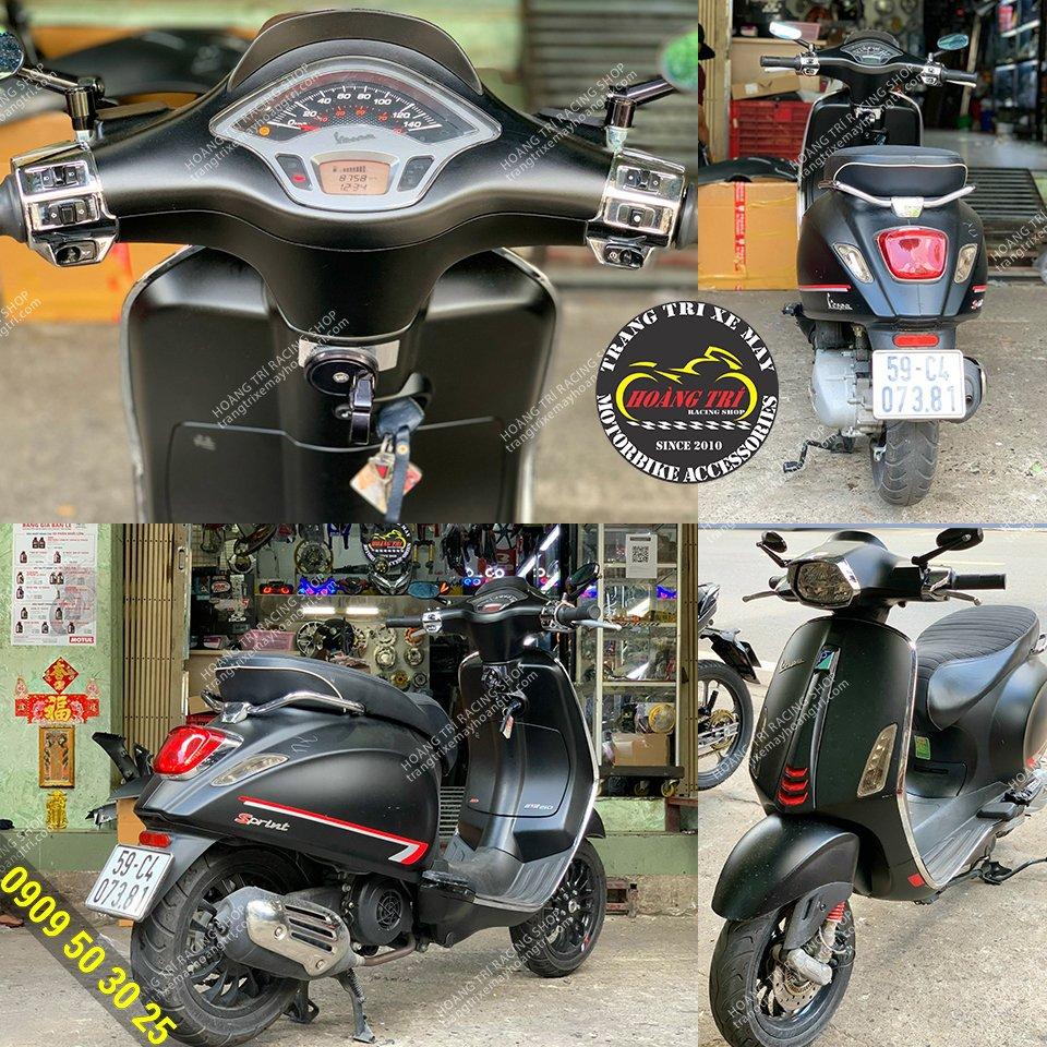 Dán decal đổi màu xe Vespa - Decal Metalic cao cấp đẹp như sơn