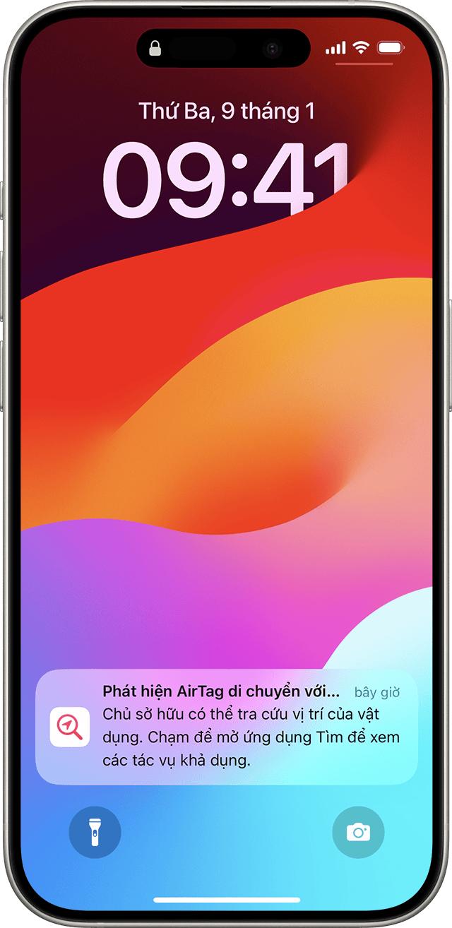 Phải làm gì nếu bạn nhận được cảnh báo rằng bạn đang mang theo bên mình AirTag, bộ AirPods, phụ kiện mạng Tìm hoặc thiết bị theo dõi vị trí qua Bluetooth tương thích