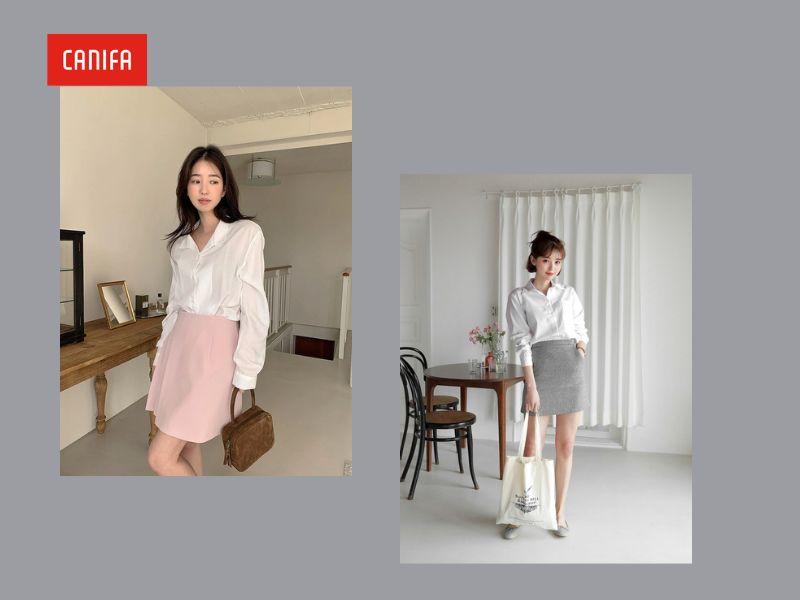 10 Cách Phối Đồ Với Áo Sơ Mi Trắng Nữ Chuẩn Gu Thời Thượng