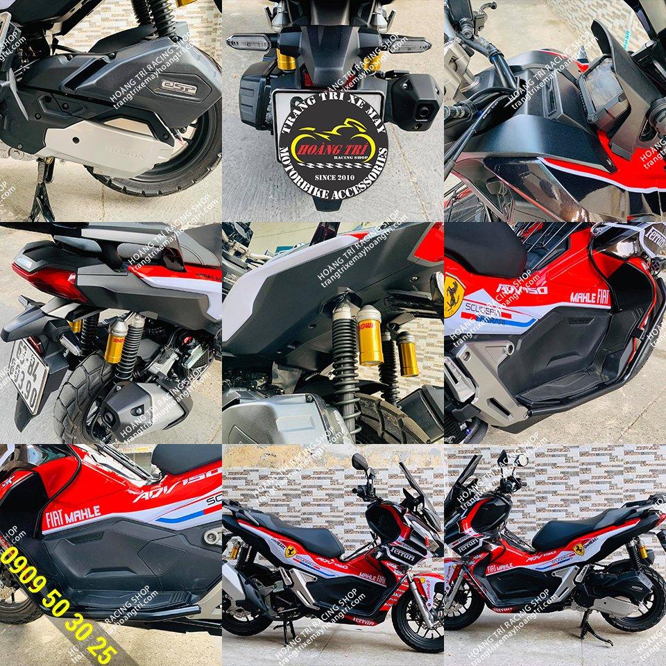 Sơn phủ carbon diamond full dàn nhựa nhám ADV 150