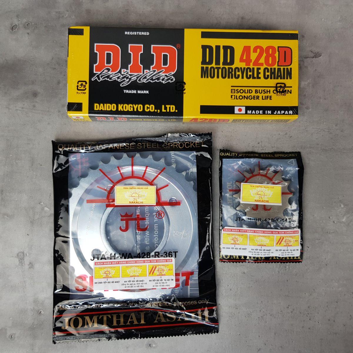 Nhông Sên Dĩa DID Wave RSX chính hãng